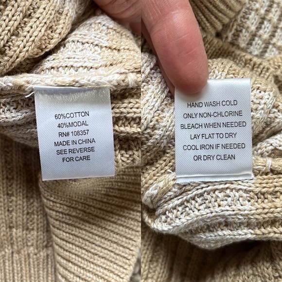 EVEREVE Thermal Stitch Knit Cardigan Size Medium NWOT - Picture 9 of 10